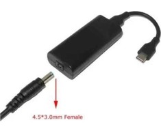 Kabelis USB CoreParts do kabli 4.5*3.0 Adapteris DELL do USB-C MBXUSBC-CO0006 Juodas