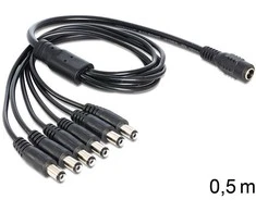 „Delock“ maitinimo kabelio nuolatinės srovės skirstytuvas 5,5 x 2,1 mm 1x - 6x St (83289)
