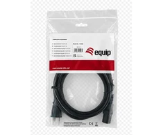 Kabelis zasilający Equip C13 ->T12 Bu/St juoda 1.80m PVC (112240)