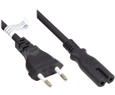 Kabelis zasilający Good Connections Euro do gniazda C7/Euro 8 juoda 1,5m (P0370-S015)