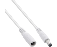 InLine 120er B-Pack ® DC prailgintuvas DC ST/BU 5,5x2,1mm baltas 2m