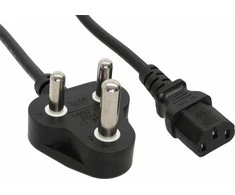 „InLine“ 35 vnt. maitinimo kabelis. „Bulk-Pack ®“ D tipo maitinimo kabelis, Pietų Afrikos Respublika, 5A - IEC jungtis, 1,8 m.