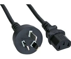 InLine Maitinimo kabelis ® Maitinimo kabelis, Australija iki 3 kontaktų IEC C13, juodas, 5,0 m
