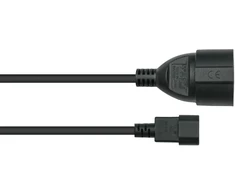 Kabelmeister SK1402-S005 maitinimo kabelis juodas 0,5 m IEC C14 F tipo maitinimo kištukas