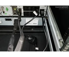 Kabelis zasilający Kabelmeister SK1402-S010 kabelis zasilające Juodas 1 m C14 panel Wtyczka zasilająca typu F