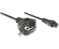 Manhattan, Power cable, Schuko – C5, for IBM, Compaq notebooks, 1.8m, 371131