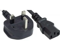 Maitinimo kabelis Manhattan MECHATTAN Stromkabel UK- Version, Juodas, 1.8 m