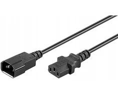 MicroConnect maitinimo kabelis Juodas, C14F