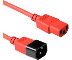 Kabelis zasilający MicroConnect Microconnect PE1413R18 kabelis zasilające Raudona 1,8 m C13 panel C14 panel
