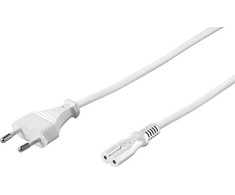 Maitinimo laidas MicroConnect Power Cord Notebook 0.5 m Baltas