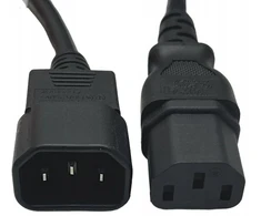 Maitinimo kabelis prailgintuvas VDE, juodas 5,0 m