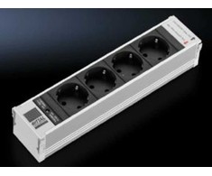 Rittal PSM 4x Schuko 250 mm Juodas elektros juosta