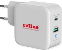 Įkroviklis Roline USB su Euro kištuku 1x Type-A 1x Type-C (19.11.1041)