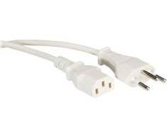 Kabelis zasilający Value PowCable IEC Conn balta (19.99.1223-50)