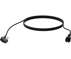 Kabelis zasilający Vision VISION Professionelles, installationstaugliches Netzkabel, Kleeblatt auf UK-Stecker - 30 JAHRE GARANTIE - 250 V - 10 A - IEC 60320 C5 (Kleeblatt'') auf UK-BS1363-Stecker - Aussendurchmesser 7,1 mm - 3 m - juodas