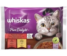 KAČIŲ DRĖKLAS „WHISKAS“ TYRĖS MĖSOS MIŠINYS 4X85