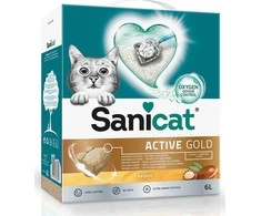 Krienai Sanicat Aktyvus aukso arganas, akinimo, katė, bentonitas, 6l