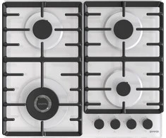 Gorenje | Kaitlentė | GTW642SYW | Dujos ant stiklo | Degiklių / virimo zonų skaičius 4 | Sukamosios rankenėlės | Baltas