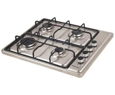 Kaitlentė Viryklė Ravanson K-04SNG (dujinė viryklė, 4 laukų, netaikoma, inox spalvos)