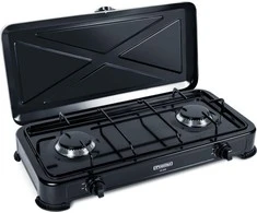 Gas cooker PROMIS KG200 Juodas WITHOUT REDUCER