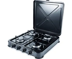 Promis KG400C hob Juodas,Baltas Countertop Gas 4 zone(s)