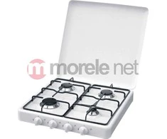 Kaitlentė Ravanson K-04T hob Juodas, Baltas Countertop Gas 4 zone(s)
