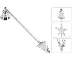 Mondex Nežinomas Žvakių gesiklis, A54030920, 29 cm, metalas, sidabro