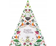 Kalendarz adwentowy English Tea Shop Rinkinys herbatek trójkątny balta 25 piramidek BIO* 50g