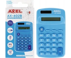 Axel Ax-402b skaičiuoklis, mėlynas, baterijomis maitinamas