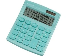 CITIZEN SDC812NRGNE OFFICE CALCULATOR, 12-digit, 127x105mm, žalias