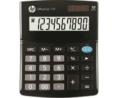 Hewlett Packard (HP) HP skaičiuotuvas biurui HP OC 110/INT BX, 10 skaitmenų ekranas, 125x101x33 mm, juodas