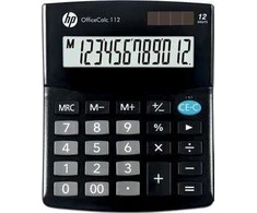 Hewlett Packard (HP) HP skaičiuotuvas biurui HP OC 112/INT BX, 12 skaitmenų ekranas, 125x101x33 mm, juodas