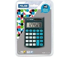Skaičiuotuvas Milan Pocket Touch 150908KBL juoda ir mėlyna kišeninė skaičiuoklė