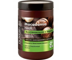 Kallos DR. SANTE Macadamia plaukų regeneruojamoji kaukė su makadamijų aliejumi ir keratinu 1000 ml
