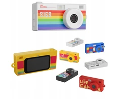 Skaitmeninė kamera Xrec Mini Fotoaparatas Kamera Retro Video 2k Pakabukas Raktų pakabukas Su 32gb Kortele / Xrec X9 / Balta