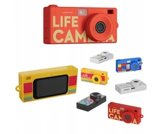 Skaitmeninis fotoaparatas Xrec Mini Aparat Kamera Retro Video 2k pakabutis raktų pakabukas + 32 GB kortelė / Xrec X9 / Raudonas