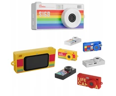 Skaitmeninė kamera Xrec Mini Fotoaparatas Kamera Retro Video 2k Pakabukas Raktų pakabukas Su 32gb Kortele / Xrec X9 / Balta