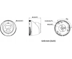 Hikvision HiLook IP kamera | IPC-T280HA-LU | Kupolas | 8 MP | 2,8 mm | IP67 | H.265+