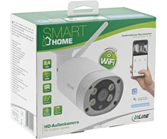 „Kamera IP InLine® Smart Home HD“ lauko kamera su LED lemputėmis, IP66
