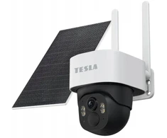„Tesla TESLA SecureQ SC45 – išorinė IP kamera, skirta SIM kortelei 4G, su saulės baterijos plokšte“
