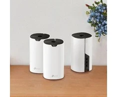 Maršrutizatorius „TP-Link AC1900 Whole Home Mesh Wi-Fi“ sistema | Deco S7 (3 pakuotės) | 802.11ac | 10/100/1000 Mbit/s | Ethernet LAN (RJ-45) jungtys 1 | Tinklelio palaikymas Taip | MU-MiMO Taip | Nėra mobiliojo plačiajuosčio ryšio | Antenos tipas Vidinis