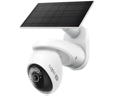 Kamera IP TP-Link Tapo C660 KIT V1 – saulės energija maitinamas vaizdo stebėjimo kamerų rinkinys – tinklo stebėjimo kamera – pasukama / pakreipiama – lauko – atspari oro sąlygoms – spalvota (diena ir naktis) – 8 MP – 3840 x 2160 – 4K – pastovus židinio nuotolis – garso – belaidė