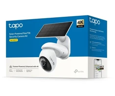 Kamera IP TP-Link Tapo C660 KIT V1 – saulės energija maitinamas vaizdo stebėjimo kamerų rinkinys – tinklo stebėjimo kamera – pasukama / pakreipiama – lauko – atspari oro sąlygoms – spalvota (diena ir naktis) – 8 MP – 3840 x 2160 – 4K – pastovus židinio nuotolis – garso – belaidė