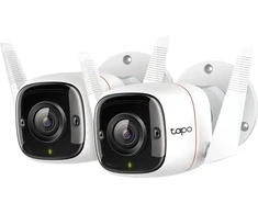 TP-Link Tapo C310P2 WiFi stebėjimo kamerų rinkinys 2K (2304x1296), 3MP, IP66 atsparus oro sąlygoms, 30 m naktinis matymas, dvipusis garsas