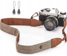 Kameros kaklo dirželis DSLR beveidrodiniams fotoaparatams / Rudas