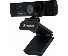 Internetinė kamera Verbatim su podwójnym mikrofonem Ultra HD 4K AWC-03 juoda/juodas 49580