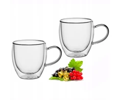 2 dvigubų sienelių stiklo puodelių rinkinys 250 ml, 9010, Kamille