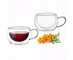 2 dvigubo stiklo puodelių rinkinys 300 ml, 9002, KAMILLE