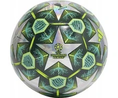 Futbolo kamuolys adidas UCL Training 24/25 Knockout Stages Foil zielono-sidabrinė JH1280 (5)