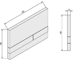 KAN-therm JOMOTech WC RINKINYS H=1120 IŠSKIRTINĖS 2.0 MATINĖ JUODA